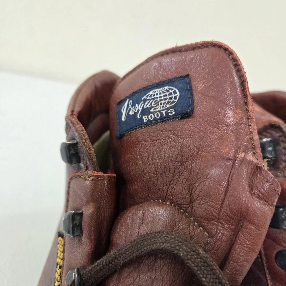 Vasque 7935 Gore-Tex Brown Leather Hiking Boots Mens 11 M Distressed Waterproof - Picture 3 of 7